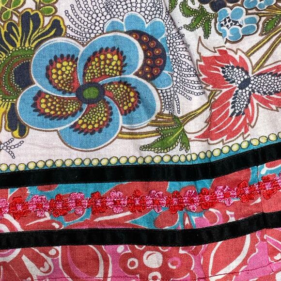 WD.NY Multicolor Festive Boho Lined Skirt size Medium - Picture 4 of 11